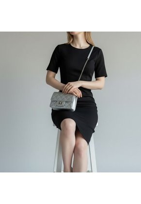 Bolso Manos Libres De Dama Mujer Karla Chacon Sanz Plateado