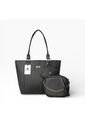 Set De Bolsos Para Mujer Bolso Tote Mila + Bolso Manos Libres Sade + Monedero Karla Chacon Negro de KARLA CHACON