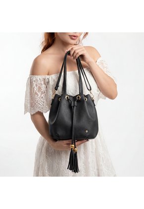 Bolso Cartera Mujer Dama Karla Chacon Iris Negro