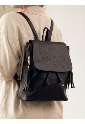 Bolso Morral Maletin Casual Mediano De Dama Mujer Karla Chacon Pace Negro