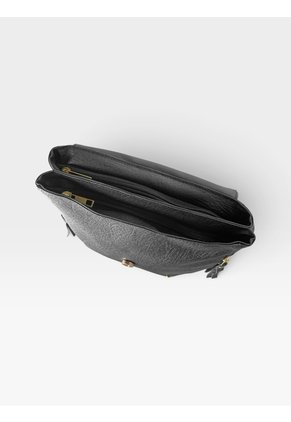 Bolso Morral Maletin Casual Mediano De Dama Mujer Karla Chacon Pace Negro