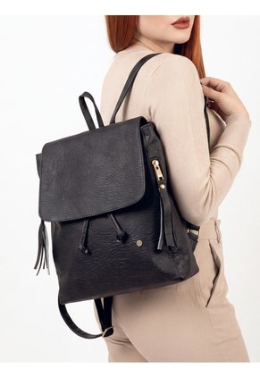 Bolso Morral Maletin Casual Mediano De Dama Mujer Karla Chacon Pace Negro