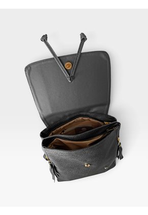 Bolso Morral Maletin Casual Mediano De Dama Mujer Karla Chacon Pace Negro