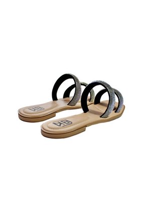 Calzado Zapato Casual Sandalia Plana Dama Karla Chacon Vivian Negro