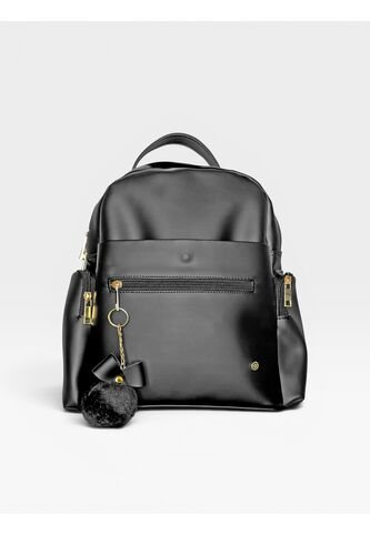 Bolso Morral Maletin Maleta Casual Mediano De Dama Mujer Karla Chacon Naty Negro KARLA CHACON