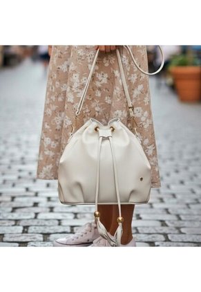 Bolso Cartera Mujer Dama Karla Chacon Iris Beige