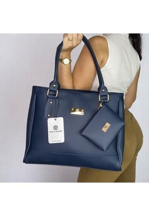 Bolso Dama Cartera Mujer Karla Chacon Crez Azul