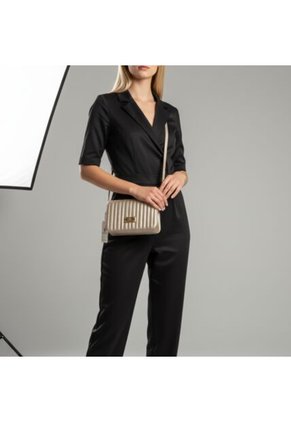 Bolso Cartera Manos Libres Dama Mujer Karla Chacon Baru Dorado