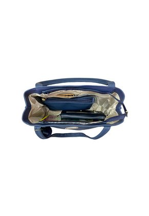 Bolso Dama Cartera Mujer Karla Chacon Gema Azul