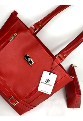 Bolso Cartera Mujer Dama Karla Chacon Gigi Rojo