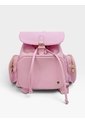 Bolso Maletin Morral Casual Para Mujer Con Herrajes Dorado Karla Chacon Abby Rosa de KARLA CHACON