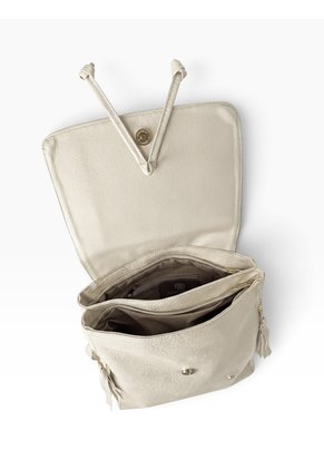 Bolso Maletin Morral Casual Mediano De Dama Mujer Karla Chacon Pace Miel