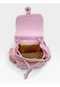 Bolso Maletin Morral Casual Para Mujer Con Herrajes Dorado Karla Chacon Abby Rosa de KARLA CHACON