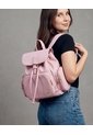 Bolso Maletin Morral Casual Para Mujer Con Herrajes Dorado Karla Chacon Abby Rosa de KARLA CHACON