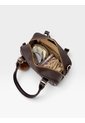 Bolso Boston Tipo Bowling De Mano Con Strap Y Accesorio Karla Chacon de KARLA CHACON