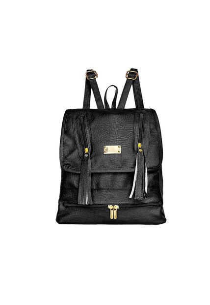 Morral Casual Mediano De Dama Mujer Karla Chacon Sami Negro