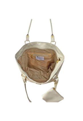 Set De Bolsos Para Mujer Bolso Tote Mila + Bolso Manos Libres Sade + Monedero Karla Chacon Beige