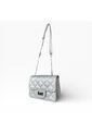 Bolso Satchel Bandolera Manos Libres De Dama Mujer Karla Chacon Sanz Plateado de KARLA CHACON