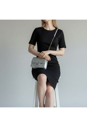 Bolso Satchel Bandolera Manos Libres De Dama Mujer Karla Chacon Sanz Plateado