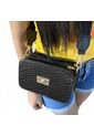 Combo Set Morral Nely + Manos Libres Evah Karla Chacon Negro de KARLA CHACON