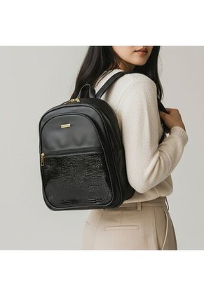 Combo Set Morral Nely + Manos Libres Evah Karla Chacon Negro