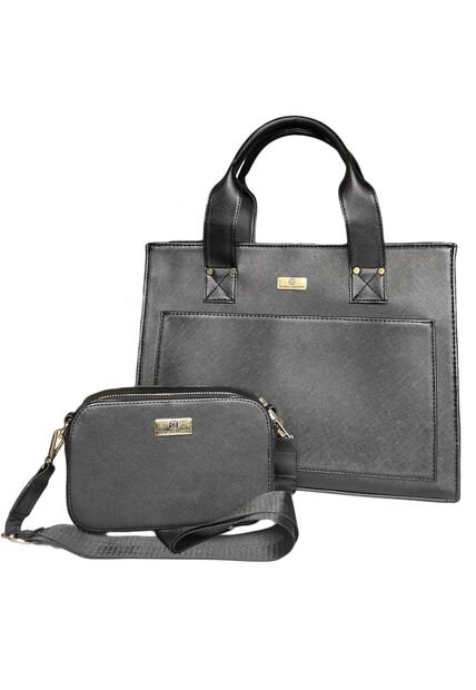 Combo Maletín Ejecutivo Mona + Manos Libres Daya Karla Chacon Negro