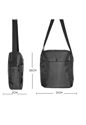 Bolso Carriel Manos Libres Para Hombre Karla Chacon Luca Negro