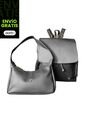 Combo Set Morral Pace + Bolso De Hombro Praga Karla Chacon Negro de KARLA CHACON