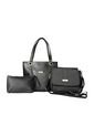 Set De Bolsos Para Mujer Bolso Tote Gady + Bolso Manos Libres Lady + Monedero Karla Chacon Negro de KARLA CHACON