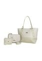 Set De Bolsos Para Mujer Bolso Tote Gala + Bolso Manos Libres Lara + Monedero Karla Chacon Beige de KARLA CHACON