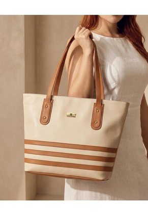 Bolso Tote Dama Cartera Grande Con Cosmetiquera Karla Chacon