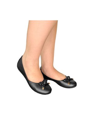 Calzado Casual Slipper Dama Zapato Mujer Karla Chacon Camila Negro