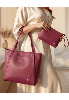 Set Bolso Dama Cartera Mujer + Accesorio Karla Chacon