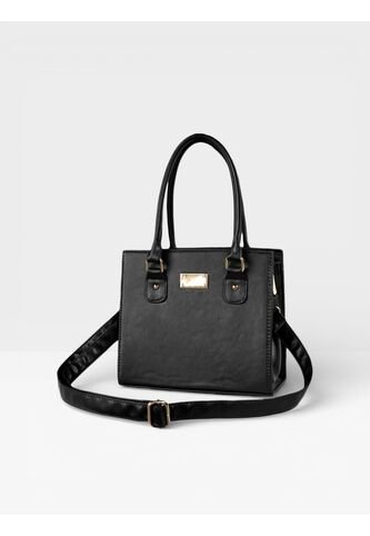 Bolso Cartera Doble Funcion De Dama Mujer Con Strap Desmontable Karla Chacon Jess Negro KARLA CHACON