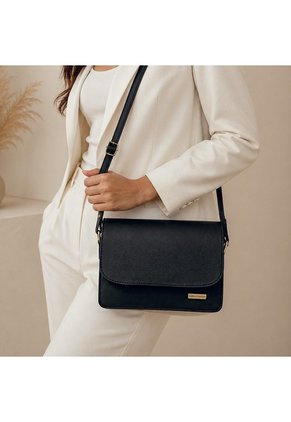 Bolso Manos Libres Casual Karla Chacon Nova Negro