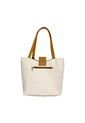 Bolso Cartera Mujer Dama Karla Chacon Line Beige Con Cosmetiquera de KARLA CHACON