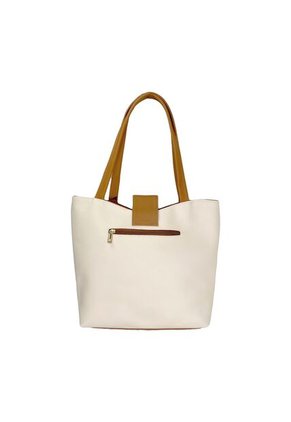 Bolso Cartera Mujer Dama Karla Chacon Line Beige Con Cosmetiquera