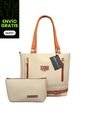 Bolso Cartera Mujer Dama Karla Chacon Gigi Beige de KARLA CHACON