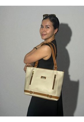 Bolso Cartera Mujer Dama Karla Chacon Gigi Beige