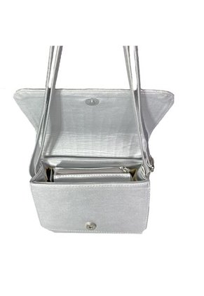 Bolso Cartera Manos Libres Dama Mujer Karla Chacon Baru Plata