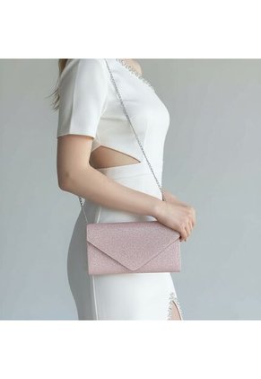 Bolso Clutch Elegante Para Fiesta Karla Chacon Maite Rosa