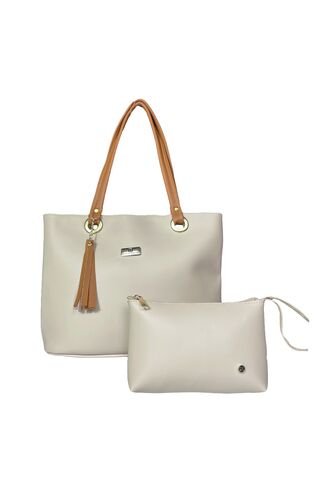 Bolso Dama Cartera Mujer Karla Chacon Gady Beige KARLA CHACON