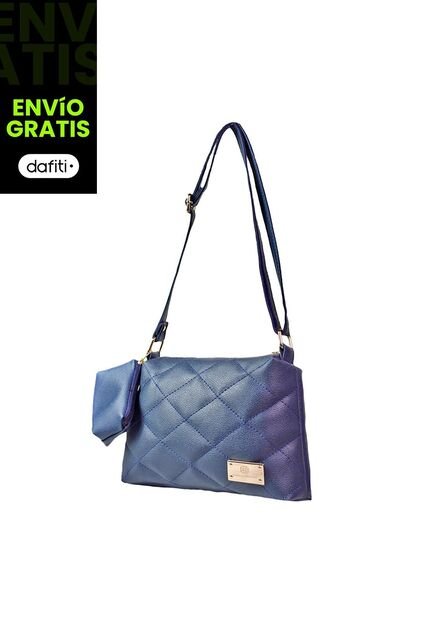 Bolso Manos Libres De Dama Mujer Karla Chacon Cuba Azul