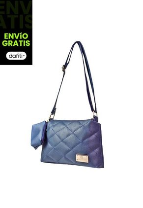 Bolso Manos Libres De Dama Mujer Karla Chacon Cuba Azul