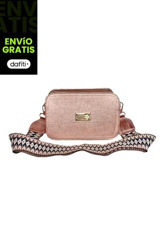 Bolso Manos Libres De Dama Mujer Karla Chacon Vega Oro Rosa KARLA CHACON
