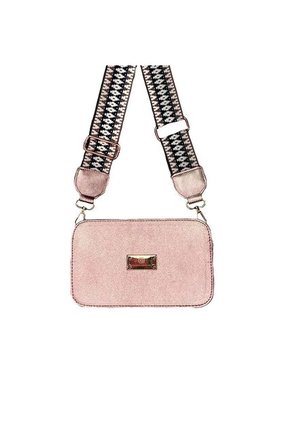 Bolso Manos Libres De Dama Mujer Karla Chacon Vega Oro Rosa