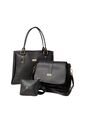 Set De Bolsos Para Mujer Bolso Tote Crez, Bolso Manos Libres Lady, Monedero Karla Chacon Negro de KARLA CHACON