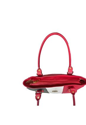 Cartera Mujer Bolso Dama Con Accesorio Karla Chacon Gera Rojo