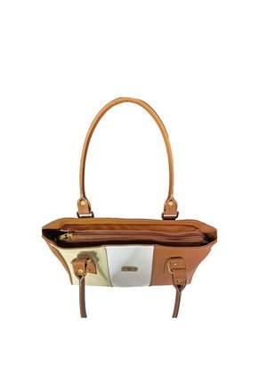 Cartera Mujer Bolso Dama Con Accesorio Karla Chacon Gera Miel