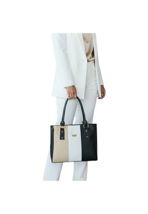 Cartera Mujer Bolso Dama Con Accesorio Karla Chacon Gera Negro